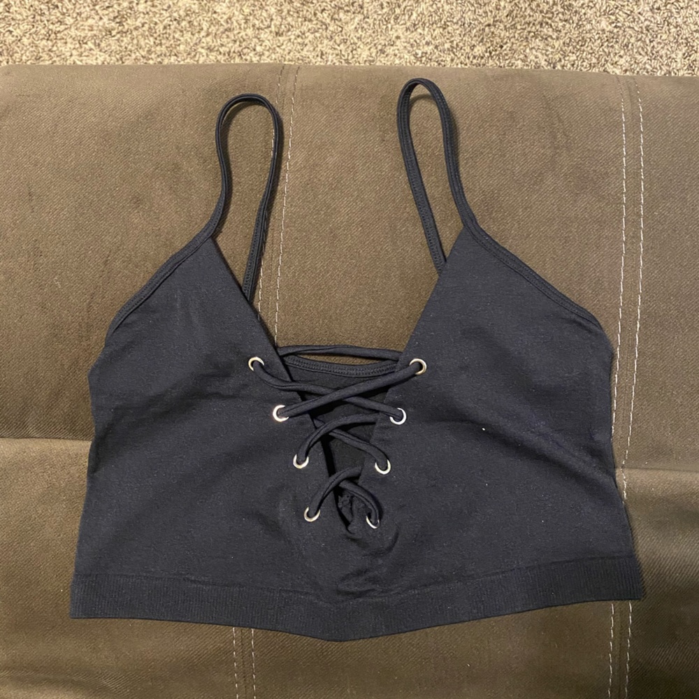 Black crop top